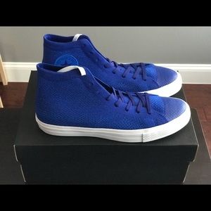 CONVERSE CTAS HI FLYKNIT TRUE INDIGO WHITE - NEW